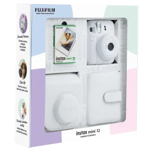 Instax mini 12 Beyaz Fotoğraf Makinesi 10'lu Film Kare Albüm ve Deri Kılıf Bundle Box - 2