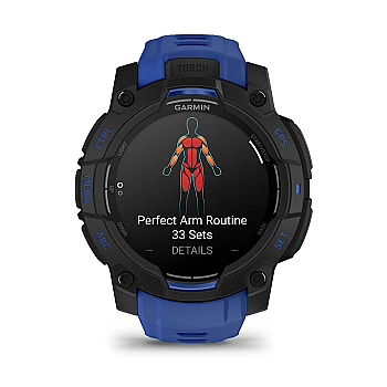 Instinct 3 AMOLED 45 mm GPS Akıllı Saat - Bolt Blue/Black - 4