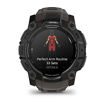 Instinct 3 AMOLED 50 mm GPS Akıllı Saat - Black/Charcoal - 6