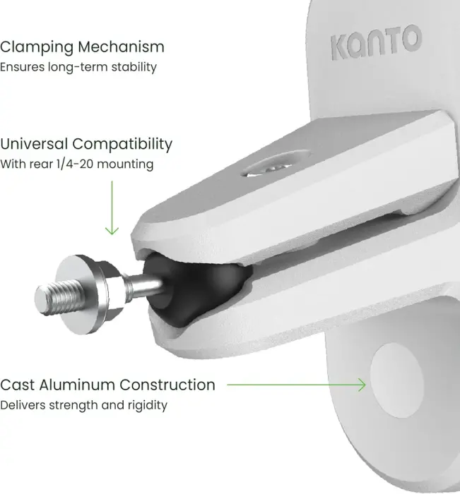 SPW3W - Evrensel Uydu Hoparlör Duvar Montaj Braketi - Beyaz - 3