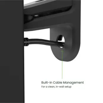 SPW3 - Evrensel Uydu Hoparlör Duvar Montaj Braketi - Siyah - 3