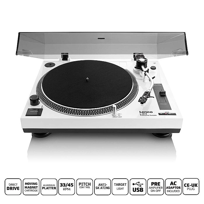 L-3810WH Turntable - USB, Direct Drive Pikap - 4