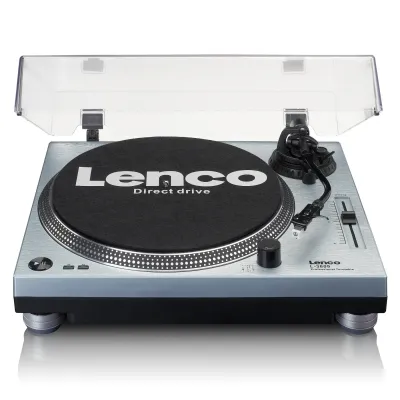 L-3809ME Turntable - Direct Drive, USB Metalik Mavi Pikap - 1