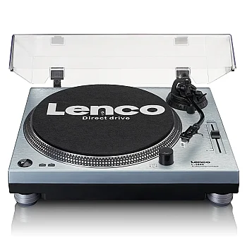 L-3809ME Turntable - Direct Drive, USB Metalik Mavi Pikap - Lenco