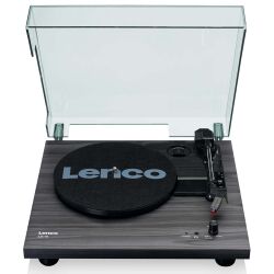 LS-10BK Turntable - Dahili Hoparlörlü Ahşap Siyah Pikap - Lenco