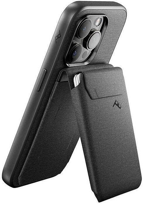 Mobile Wallet Stand Manyetik Cüzdan ve Stand - Charcoal - 1