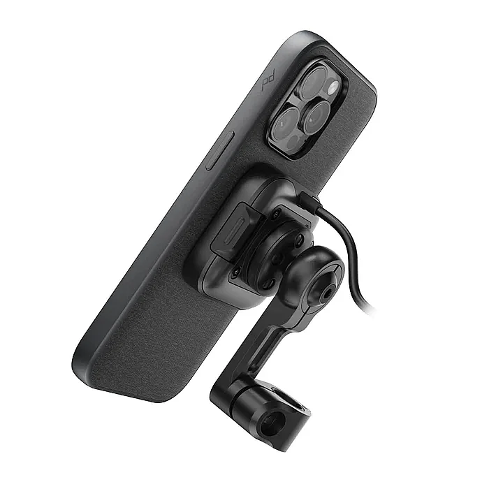 Motorcycle Mirror Mount Qi2 Kablosuz Şarjlı Telefon Bağlantı Aparatı - 2