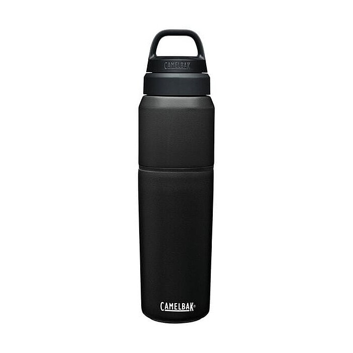 MultiBev Bardaklı Matara 650 ml | 500 ml - SİYAH - 1