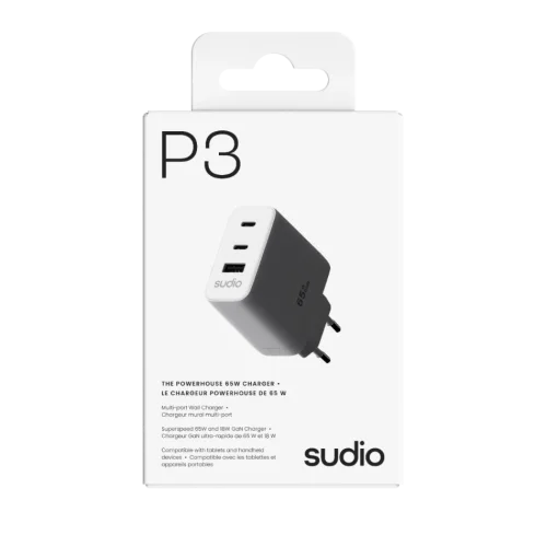 P3 GaN USB‑C Hızlı Şarj Adaptörü (65W) | White - 4