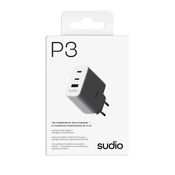 P3 GaN USB‑C Hızlı Şarj Adaptörü (65W) | White - 4