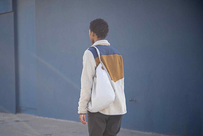 Packable Tote Katlanabilir Omuz Çantası - Raw - 8