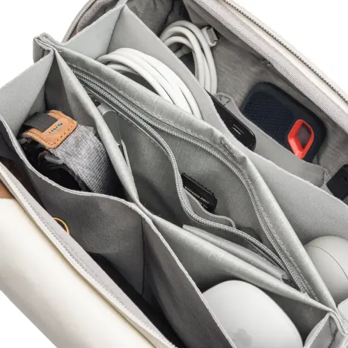 Tech Pouch Regular Teknoloji Aksesuar Çantası - Bone - 6