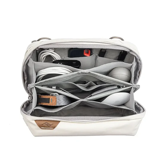 Tech Pouch Regular Teknoloji Aksesuar Çantası - Bone - 4