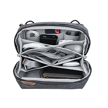 Tech Pouch Regular Teknoloji Aksesuar Çantası - Charcoal - 4