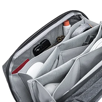 Tech Pouch Regular Teknoloji Aksesuar Çantası - Charcoal - 5