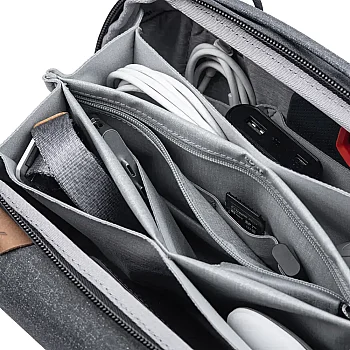 Tech Pouch Regular Teknoloji Aksesuar Çantası - Charcoal - 6