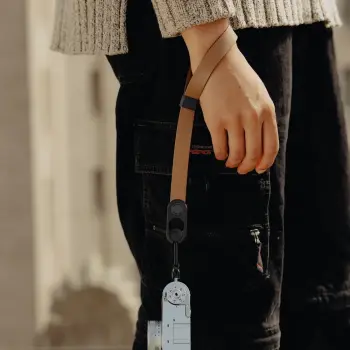 Cuff Leather Otomatik Kilitlenen Deri Bilek Askısı - Tan - 4