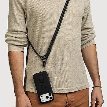 Mobile Crossbody Multi-Strap Çok Fonksiyonlu Telefon ve Aksesuar Askısı - Black - 2
