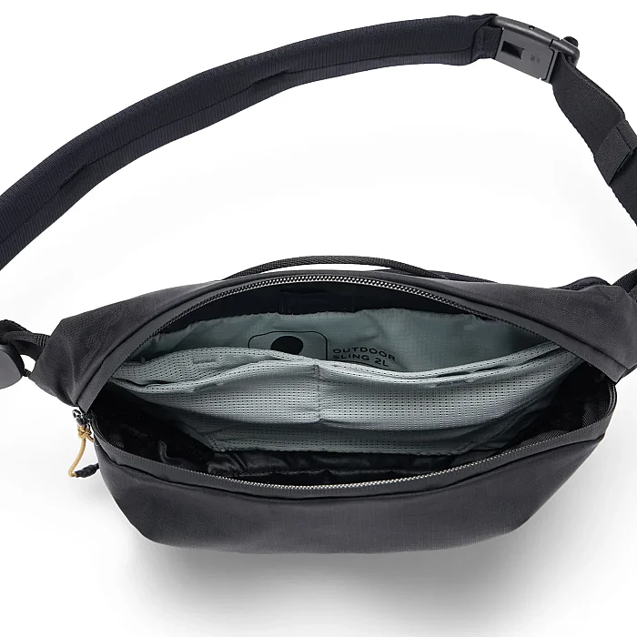 Outdoor Sling 2L Fonksiyonel Bel ve Omuz Çantası - Black - 4