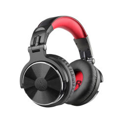 Pro10 Kulak Üstü Kablolu DJ Kulaklığı (Kırmızı) - 1