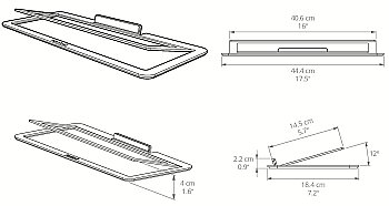 S10 Düşük Profilli Açılı Soundbar ve Merkez Kanal Hoparlör Standı, Ev Sineması İçin - 3