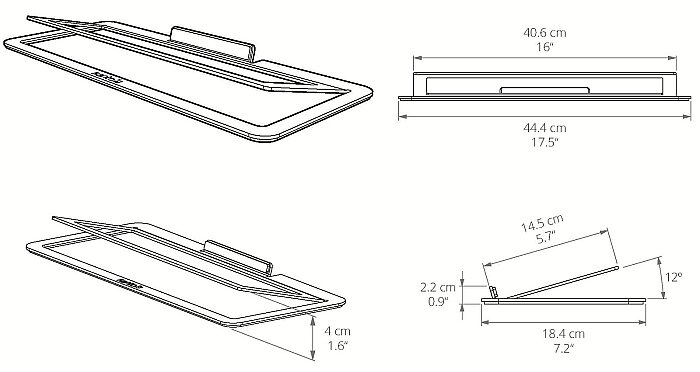 S10 Düşük Profilli Açılı Soundbar ve Merkez Kanal Hoparlör Standı, Ev Sineması İçin - 3