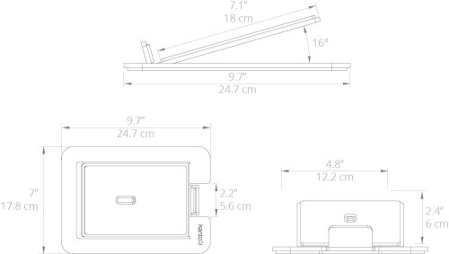 S6W Masaüstü Hoparlör Standları, Büyük Hoparlörler İçin - Beyaz (Çift) - 3