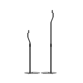 SLH Yüksekliği Ayarlanabilir Uydu Hoparlör Standı Çifti Siyah - 3