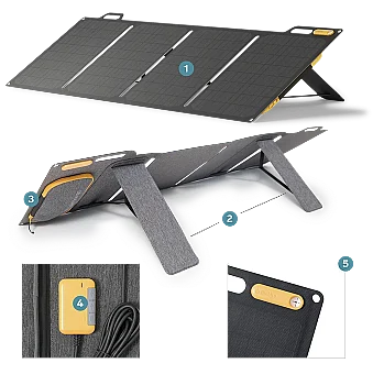 Solar Panel 100 W Katlanabilir Güneş Paneli - 7