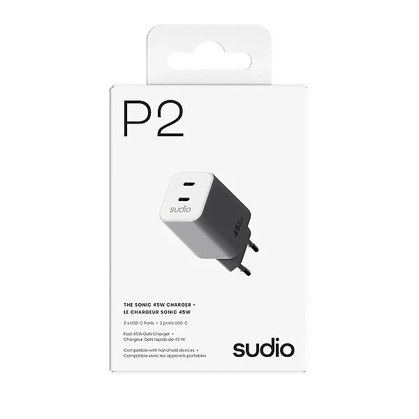P2 GaN USB‑C Hızlı Şarj Adaptörü (45W) | White - 4