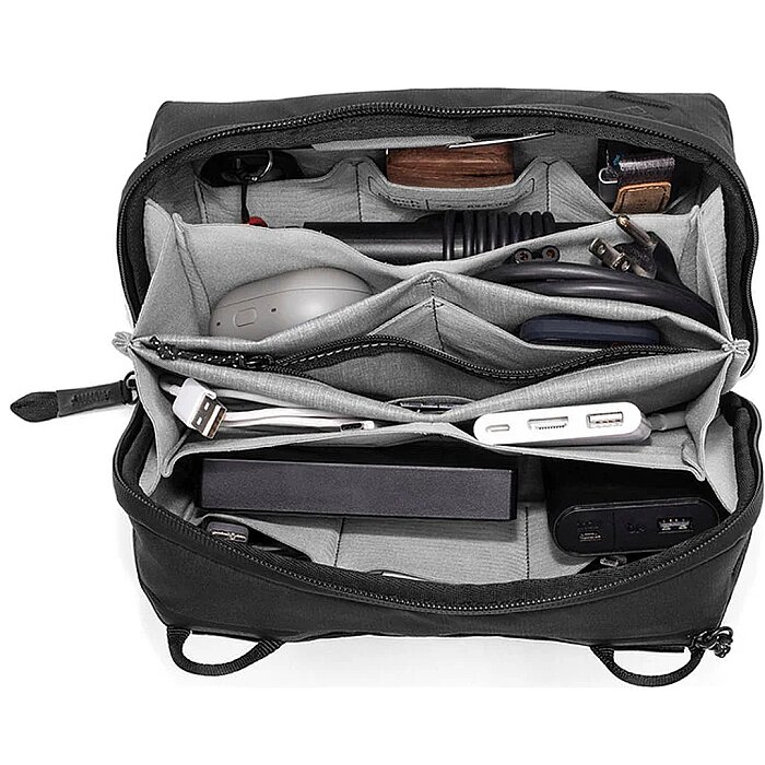 Tech Pouch Regular Teknoloji Aksesuar Çantası - Black - 5
