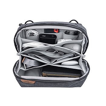 Tech Pouch Regular Teknoloji Aksesuar Çantası – Charcoal - 2