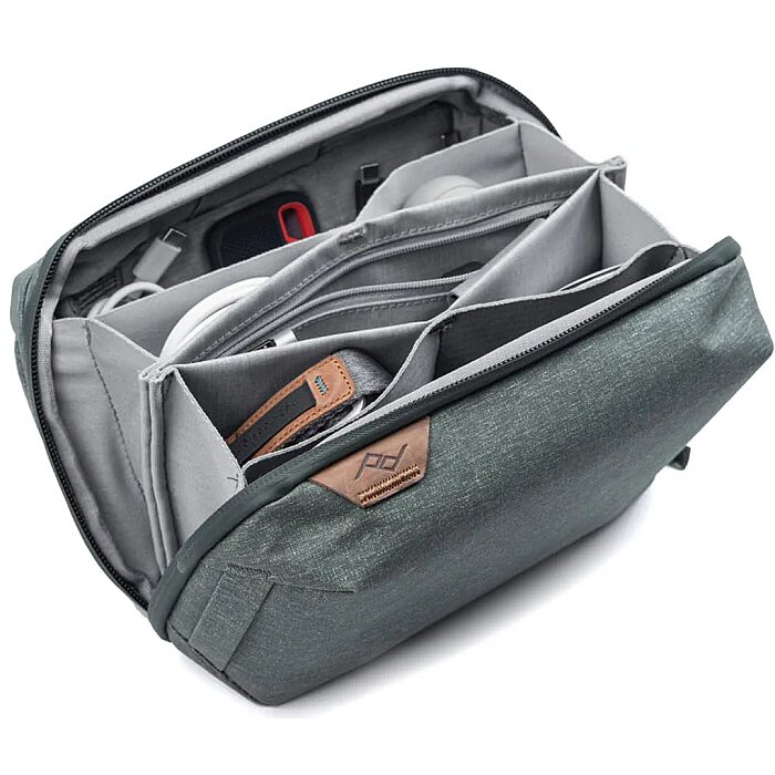 Tech Pouch Regular Teknoloji Aksesuar Çantası - Sage Green - 4