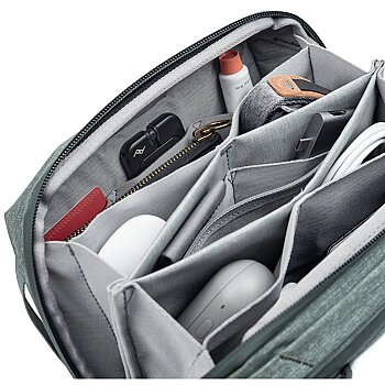 Tech Pouch Regular Teknoloji Aksesuar Çantası - Sage Green - 6