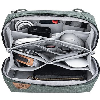 Tech Pouch Regular Teknoloji Aksesuar Çantası - Sage Green - 2