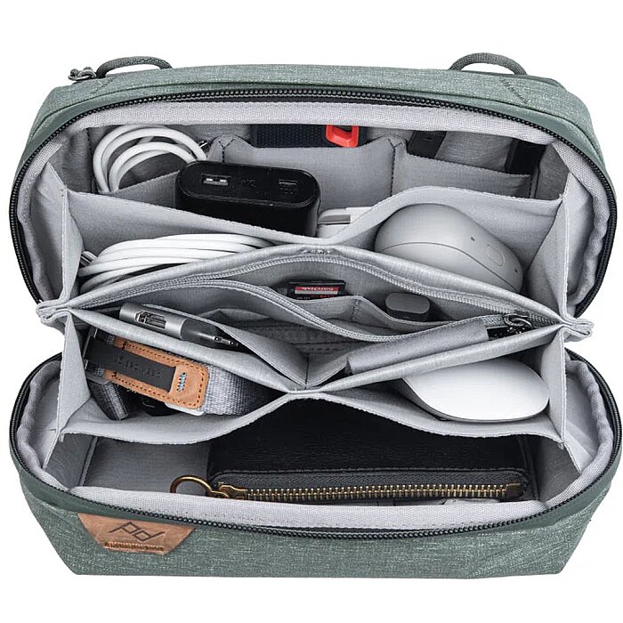 Tech Pouch Regular Teknoloji Aksesuar Çantası - Sage Green - 2