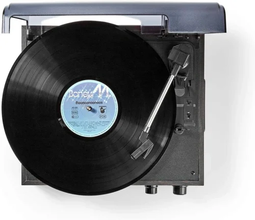 Wood Retro Turntable Hoparlör - 2