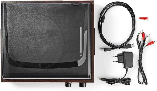 Wood Retro Turntable Hoparlör - 4